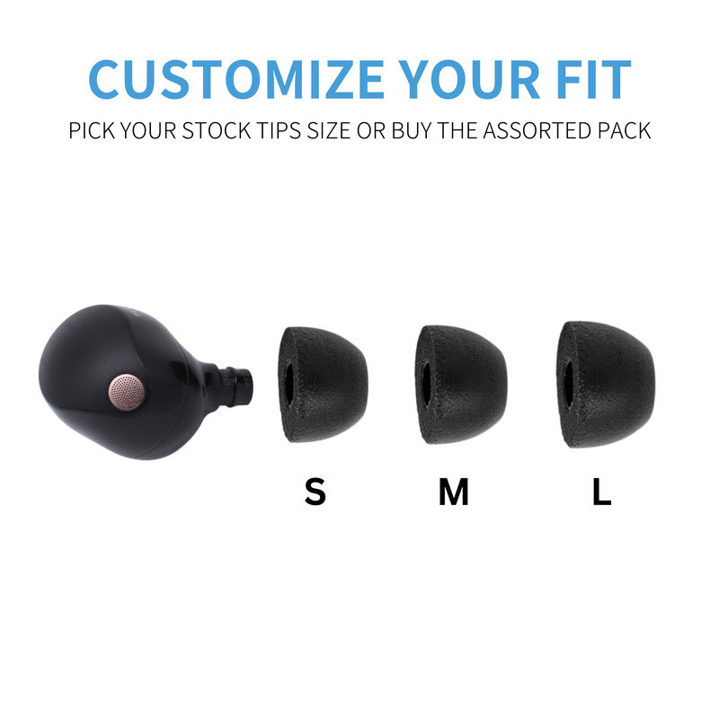 Comply Foam NEW TrueGrip™ Premium Ear Tips for Sony True Wireless Earbuds 