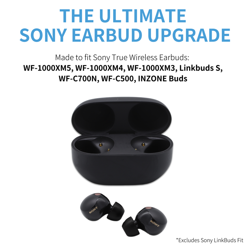 Comply Foam NEW TrueGrip™ Premium Ear Tips for Sony True Wireless Earbuds 